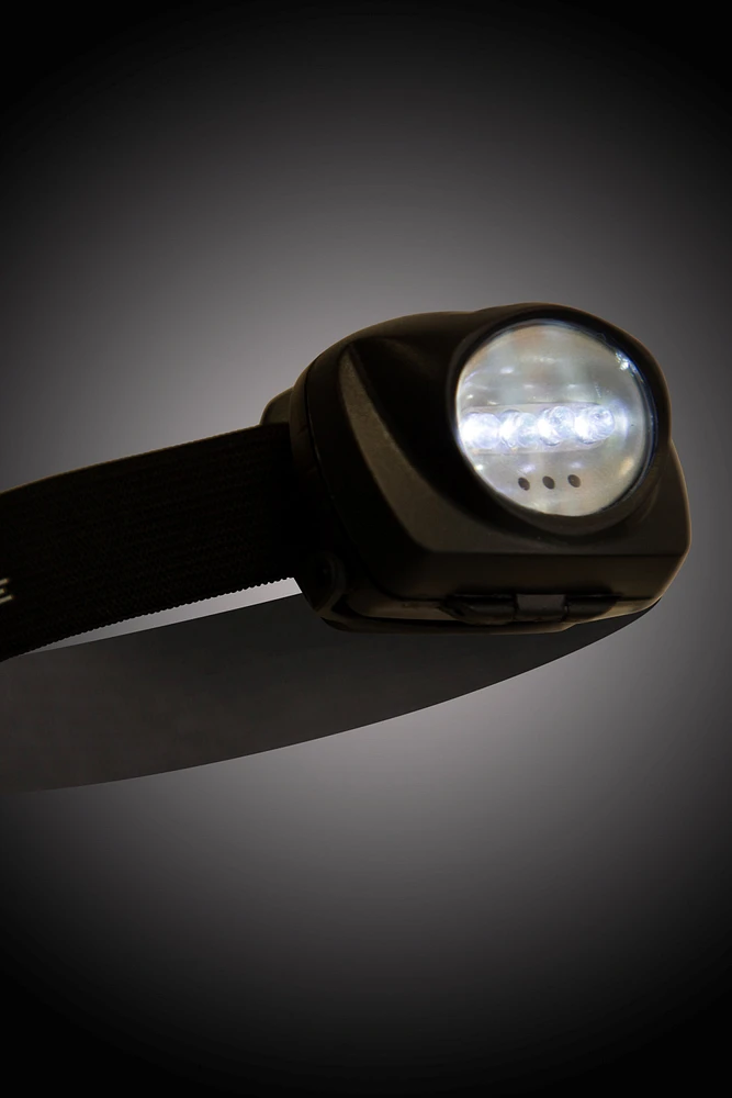 4 Red & 1 White LED Headlamp