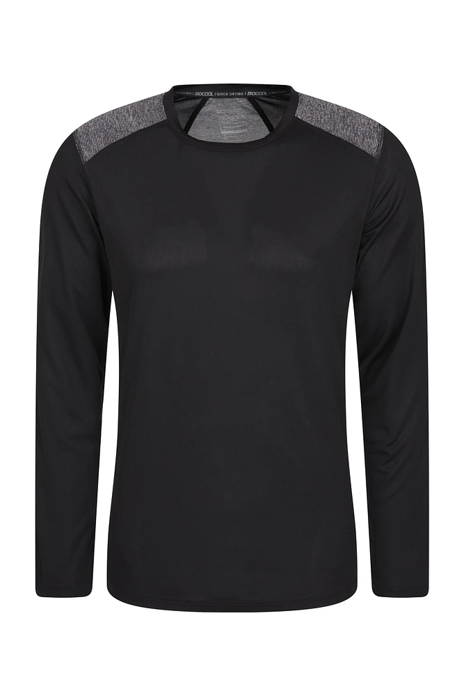 Aspect Panel Long Sleeve Mens Top