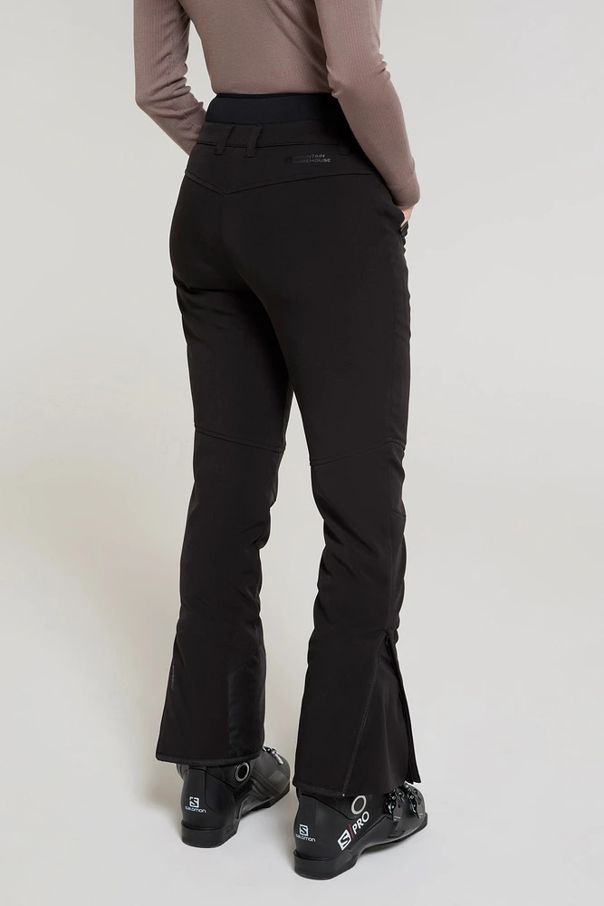 Avalanche Recco Womens High-Waisted Softshell Ski Pants
