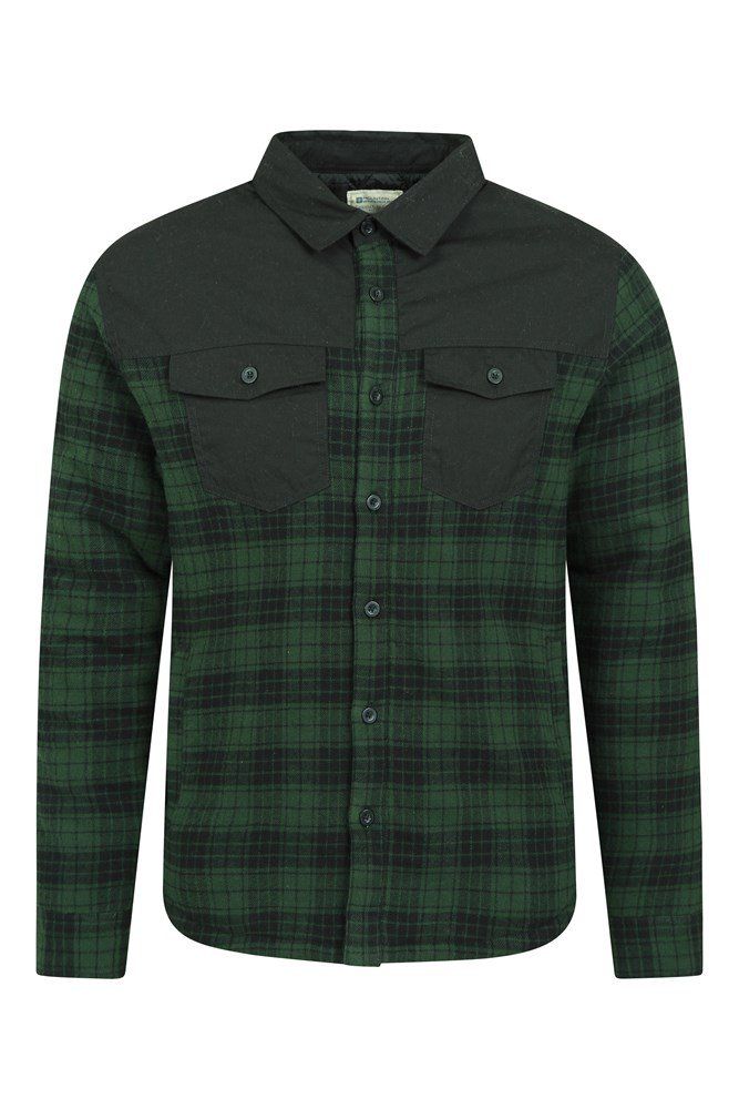 Flannel Insulated Mens Shacket