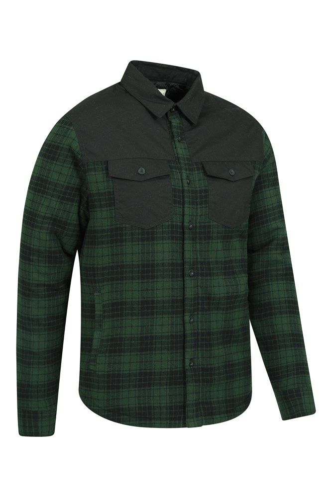 Flannel Insulated Mens Shacket