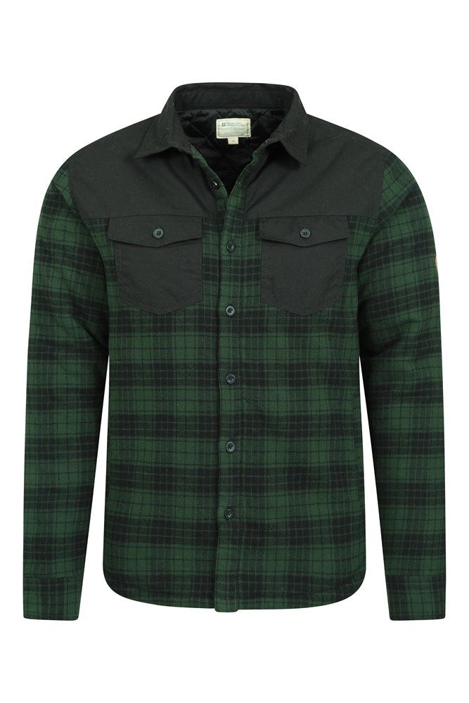 Flannel Insulated Mens Shacket