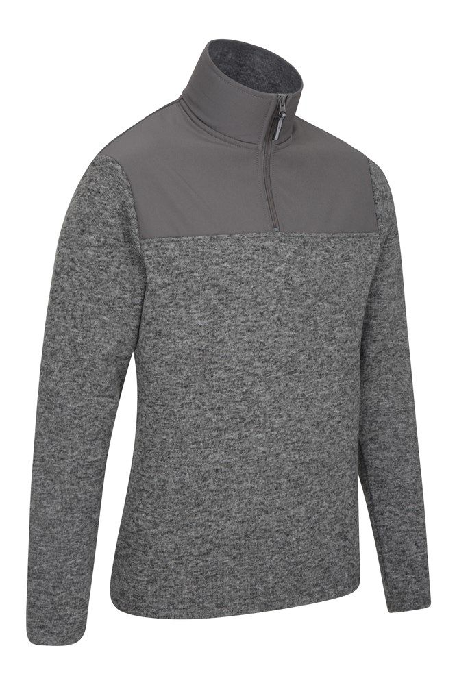 Idris Panel Mens Half-ZipFleece
