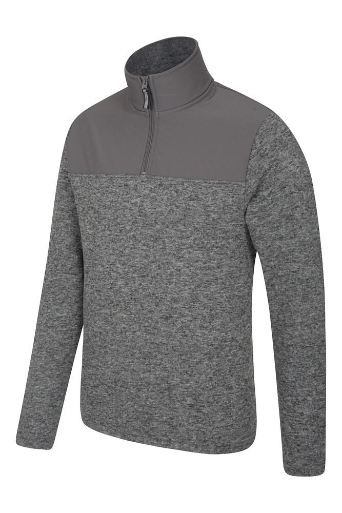 Idris Panel Mens Half-ZipFleece