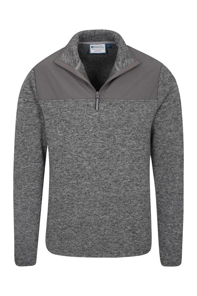 Idris Panel Mens Half-ZipFleece