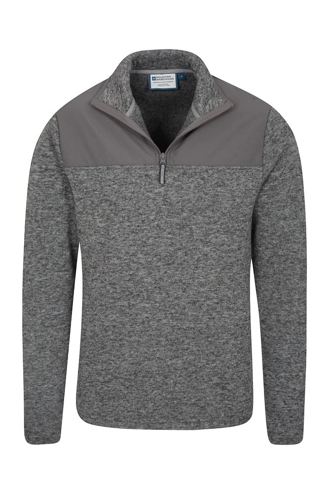 Idris Panel Mens Half-ZipFleece