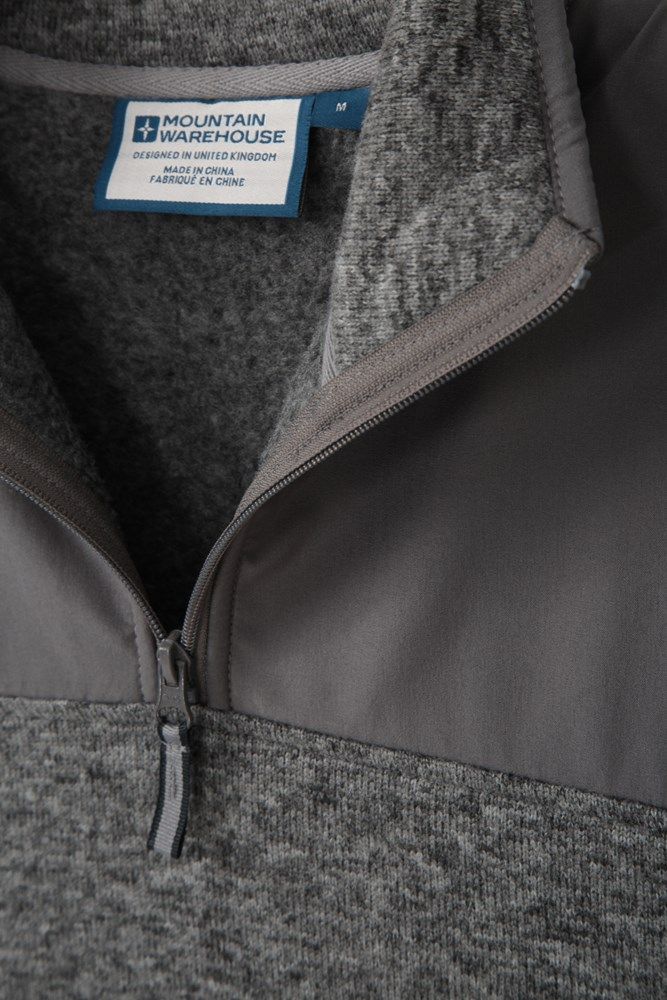 Idris Panel Mens Half-ZipFleece