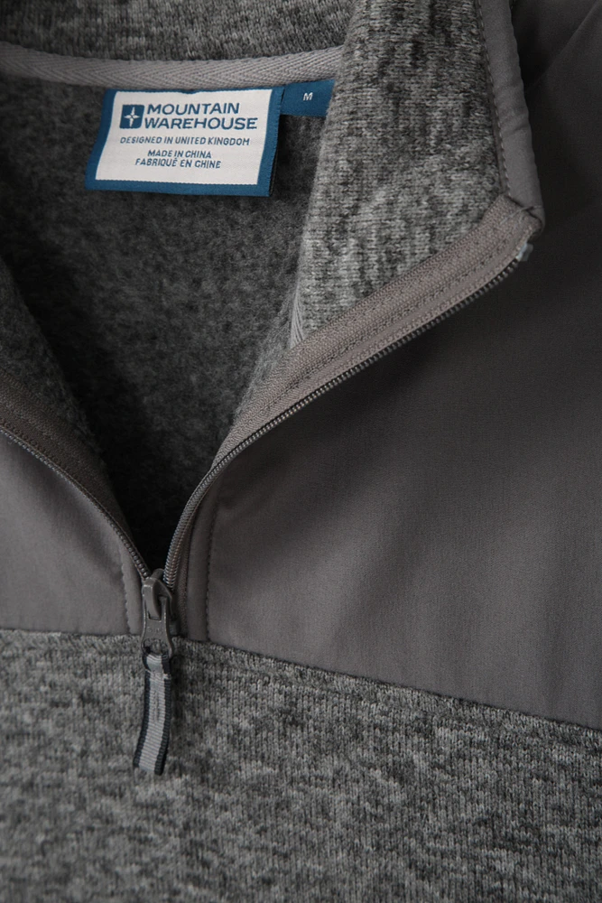 Idris Panel Mens Half-ZipFleece