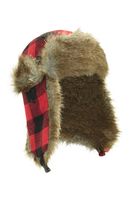 Gingham Check Mens Trapper Hat