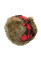 Gingham Check Mens Trapper Hat