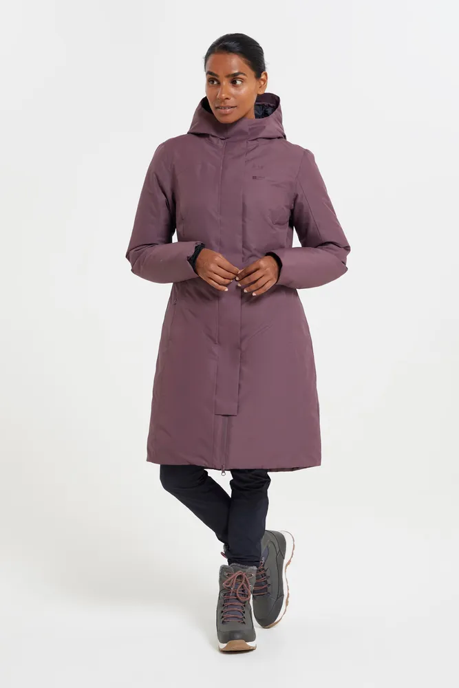 Polar Hybrid Womens Long Down Jacket