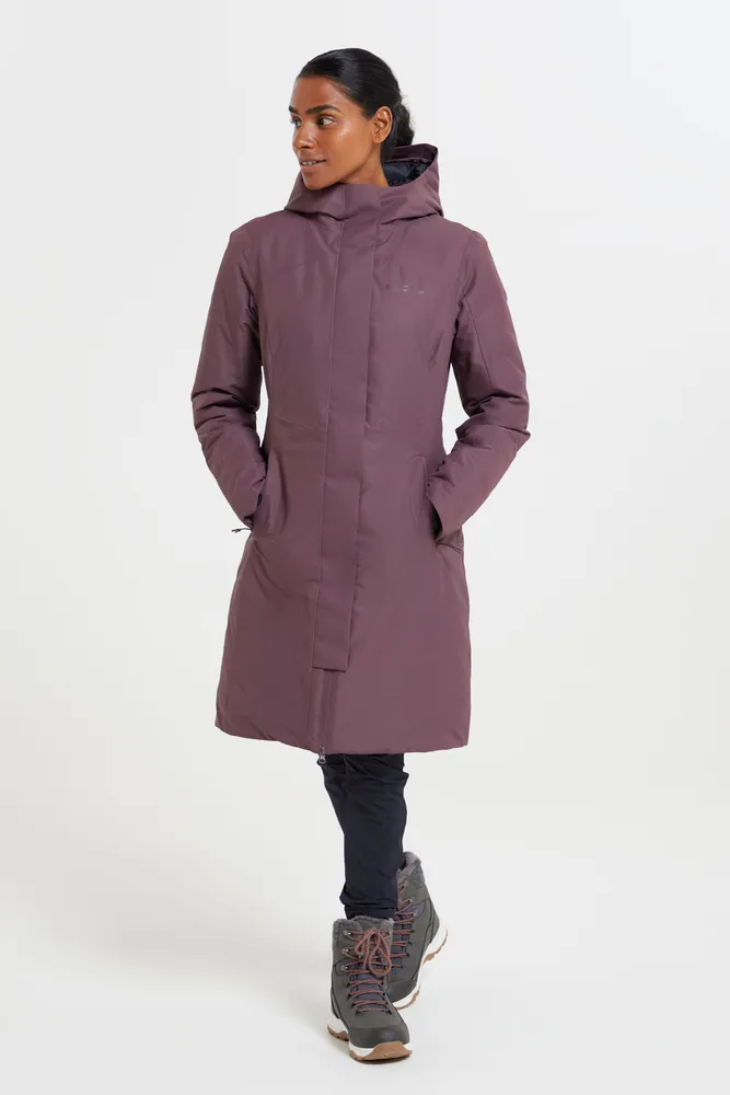 Polar Hybrid Womens Long Down Jacket
