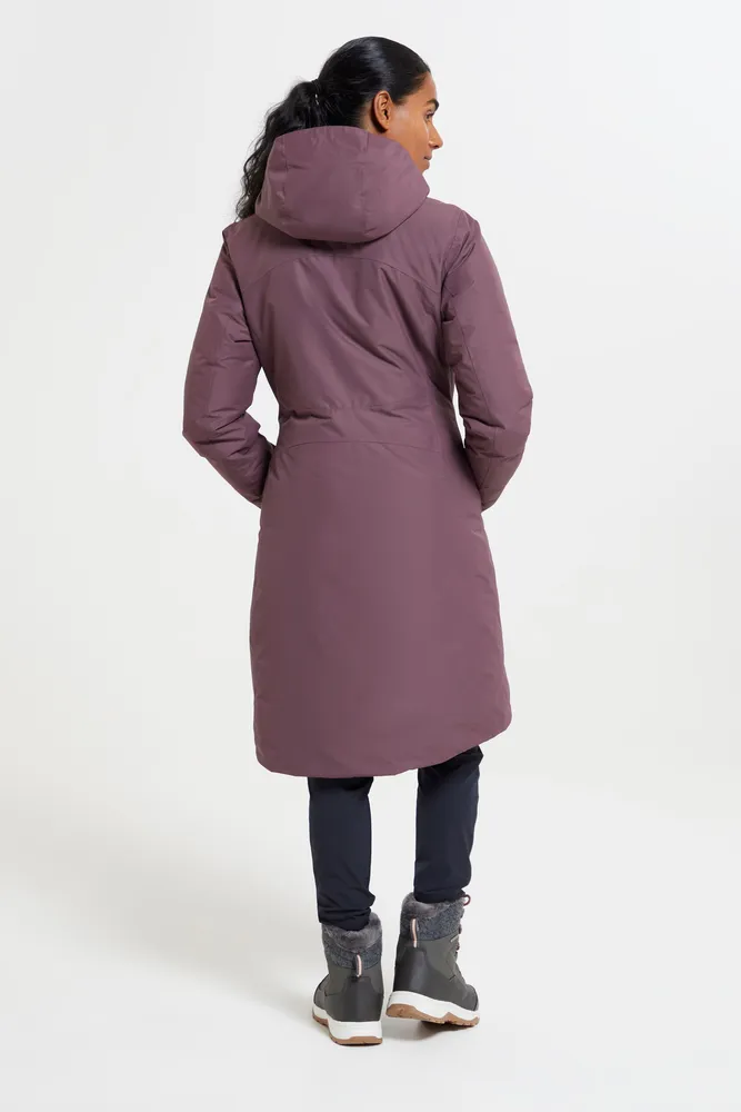Polar Hybrid Womens Long Down Jacket