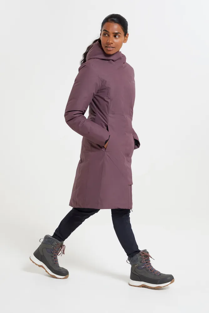 Polar Hybrid Womens Long Down Jacket