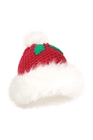 Mrs Claus Christmas Pom-Pom Beanie