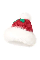 Mrs Claus Christmas Pom-Pom Beanie