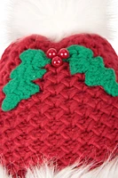 Mrs Claus Christmas Pom-Pom Beanie