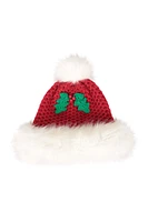 Mrs Claus Christmas Pom-Pom Beanie