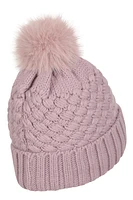 Lisbon Sherpa Lined Womens Thermal Pom-Pom Beanie