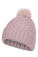 Lisbon Sherpa Lined Womens Thermal Pom-Pom Beanie