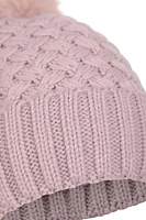 Lisbon Sherpa Lined Womens Thermal Pom-Pom Beanie