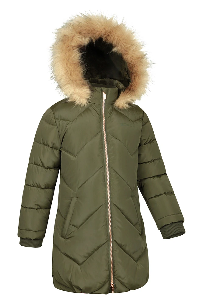 Galaxy Kids Water-resistant Long Insulated Jacket