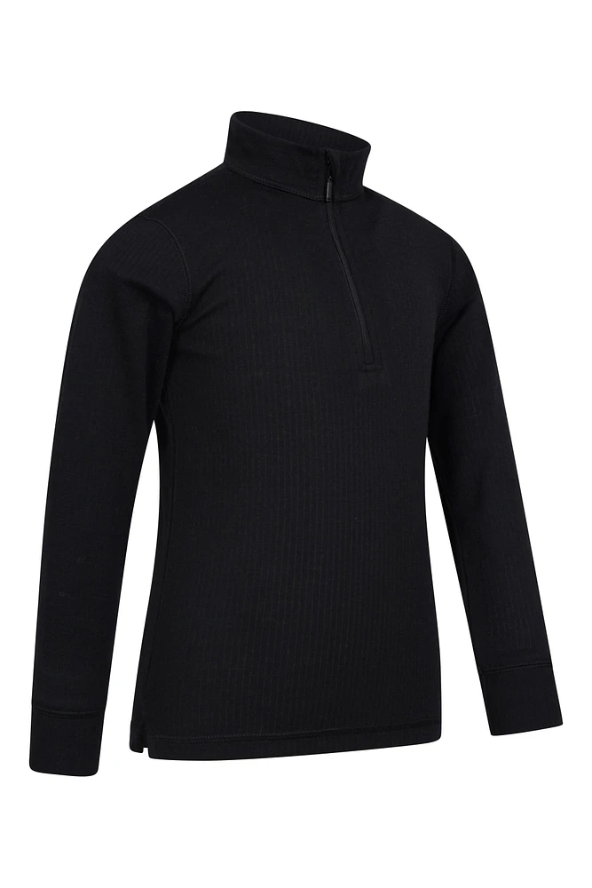 Talus Kids Zip Neck Base Layer Top