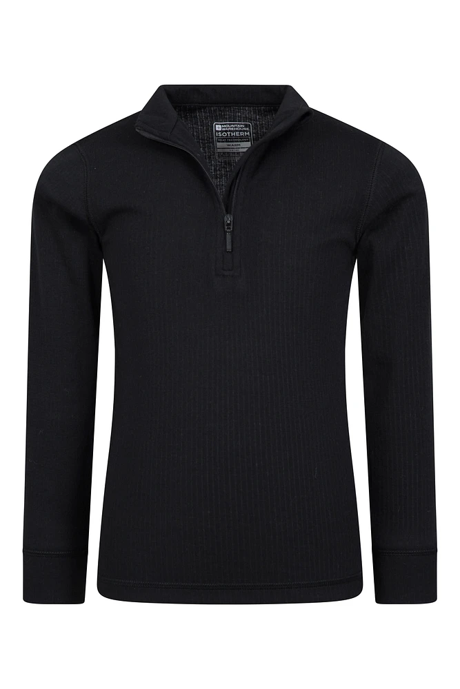 Talus Kids Zip Neck Base Layer Top