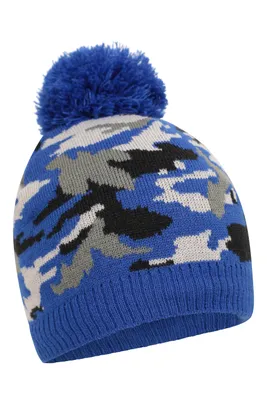 Camo Fleece Kids Beanie