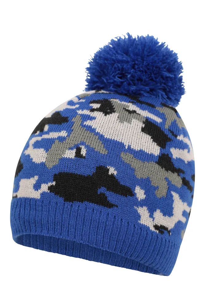 Camo Fleece Kids Beanie