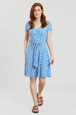 Santorini Womens UV Jersey Wrap Dress
