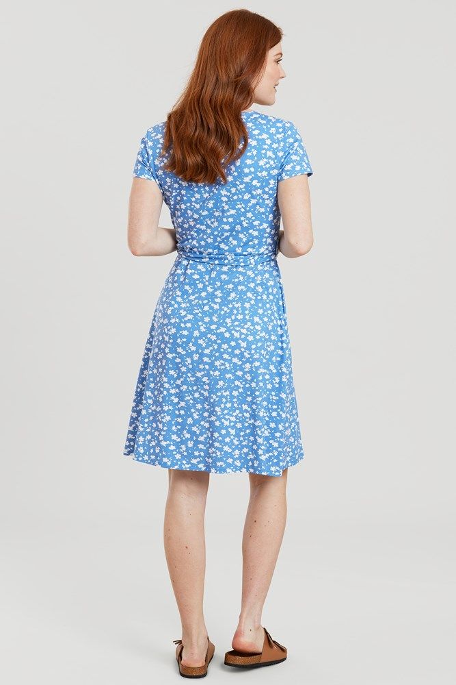Santorini Womens UV Jersey Wrap Dress