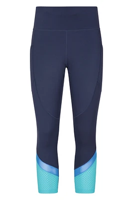 Fast-Paced Womens High-Waist Capri Leggings