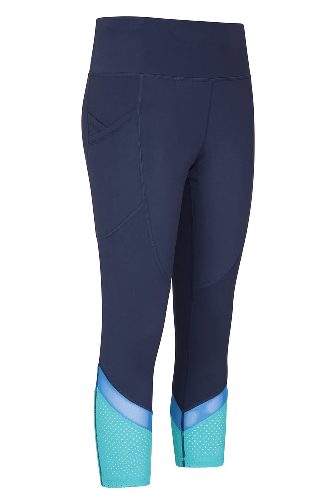 Fast-Paced Womens High-Waist Capri Leggings