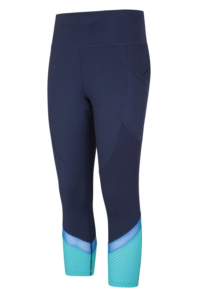 Fast-Paced Womens High-Waist Capri Leggings