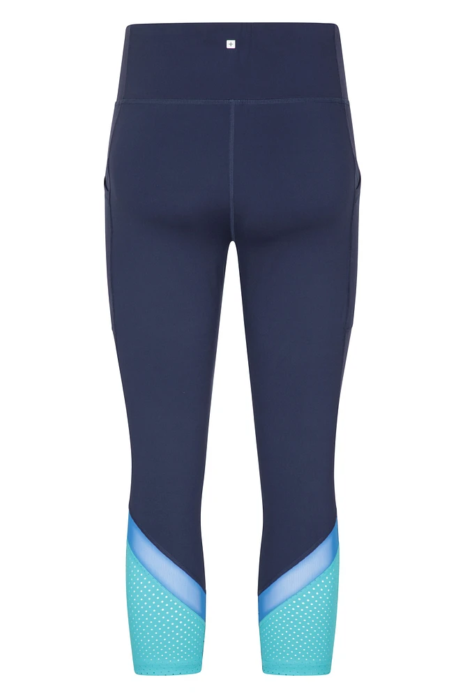 Fast-Paced Womens High-Waist Capri Leggings