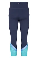 Fast-Paced Womens High-Waist Capri Leggings