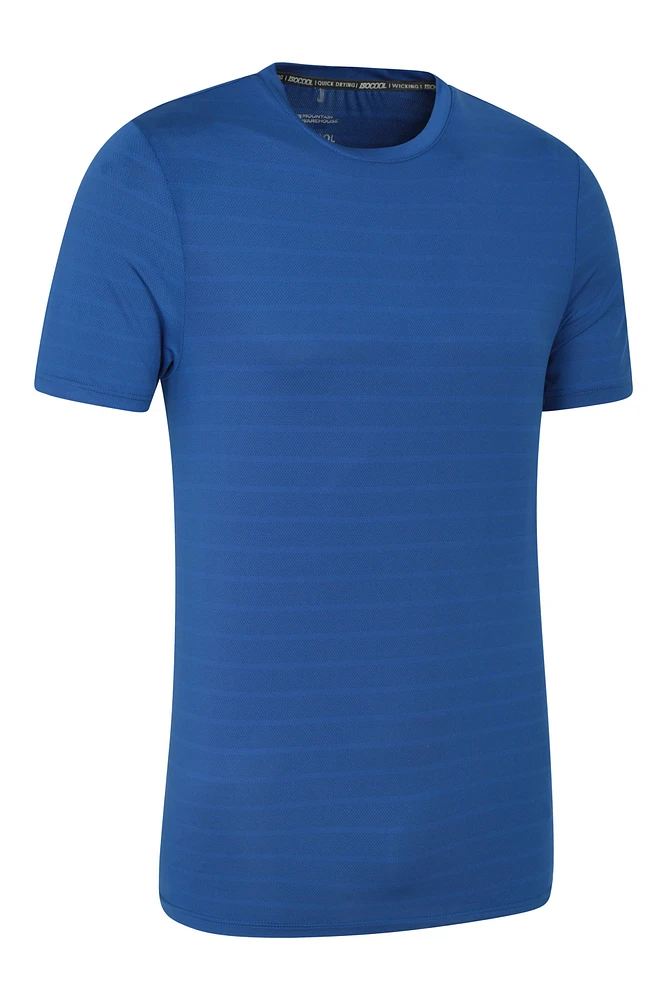 Trace Textured Mens Stripe T-Shirt