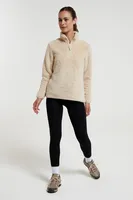 Teddy Womens Half-Zip Fleece