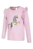 Unicorn Kids Flip Sequin Top