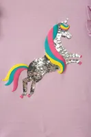 Unicorn Kids Flip Sequin Top