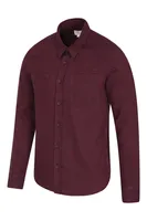 Trace Melange Mens Slim-Fit Flannel Shirt