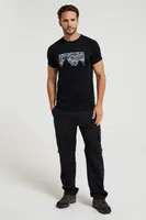 Quest Mens Printed Merino Thermal T-Shirt