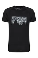 Quest Mens Printed Merino Thermal T-Shirt