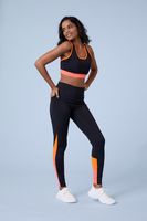 Colour Block Womens Bonded Leggings