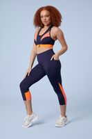 Colour Block Womens Capri Leggings