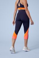 Colour Block Womens Capri Leggings