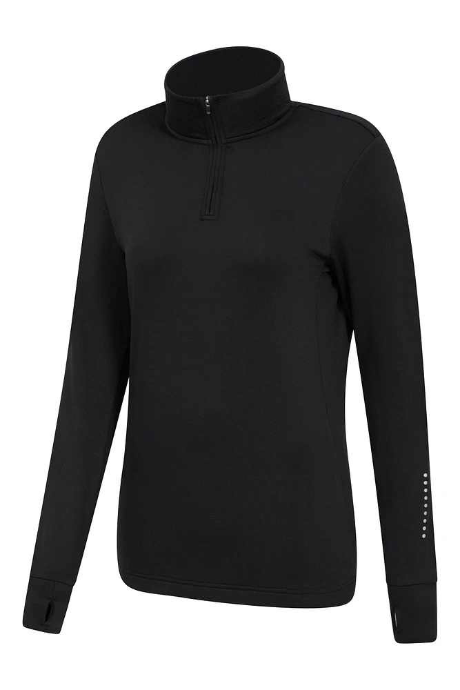Womens Half-Zip Running Midlayer
