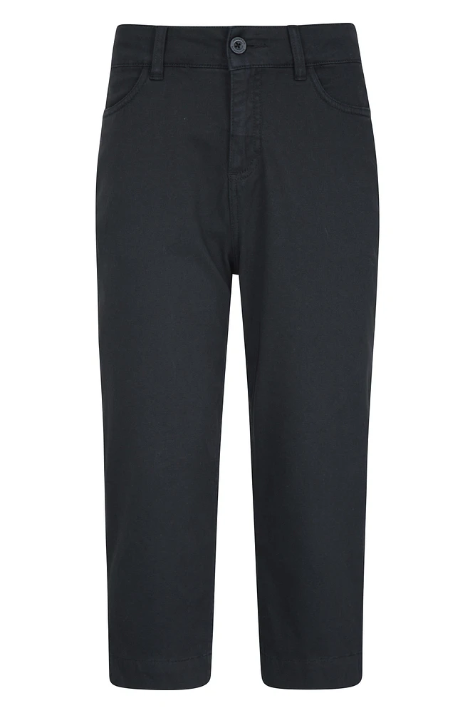 Lyla Womens Cotton Capri