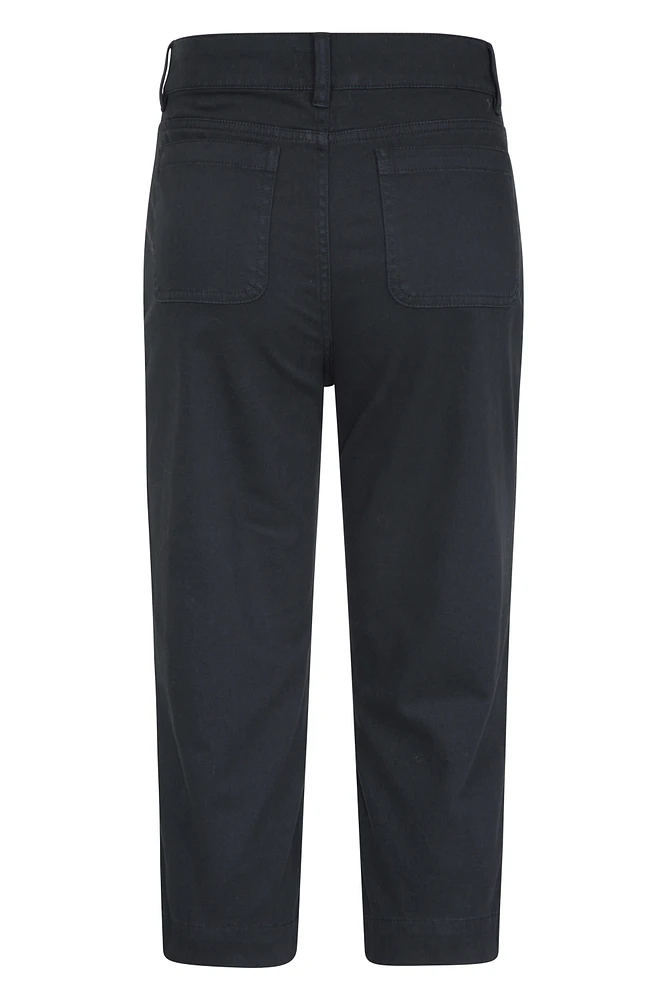 Lyla Womens Cotton Capri